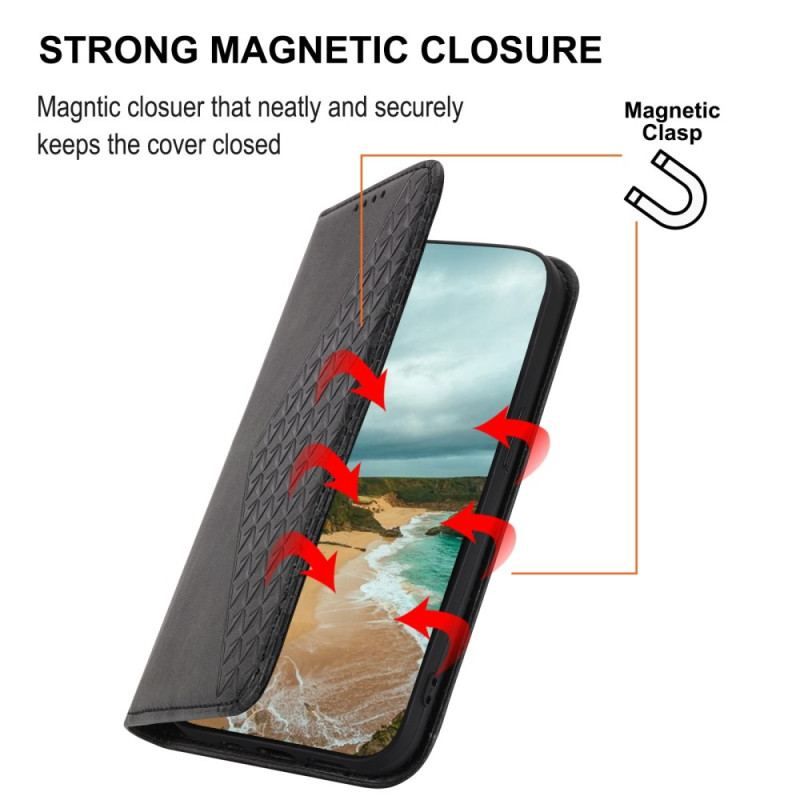 Flip Cover Samsung Galaxy S23 5G Motif 3D à Lanière