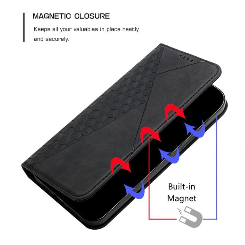 Flip Cover Samsung Galaxy S23 5G Style Cuir Motif 3D