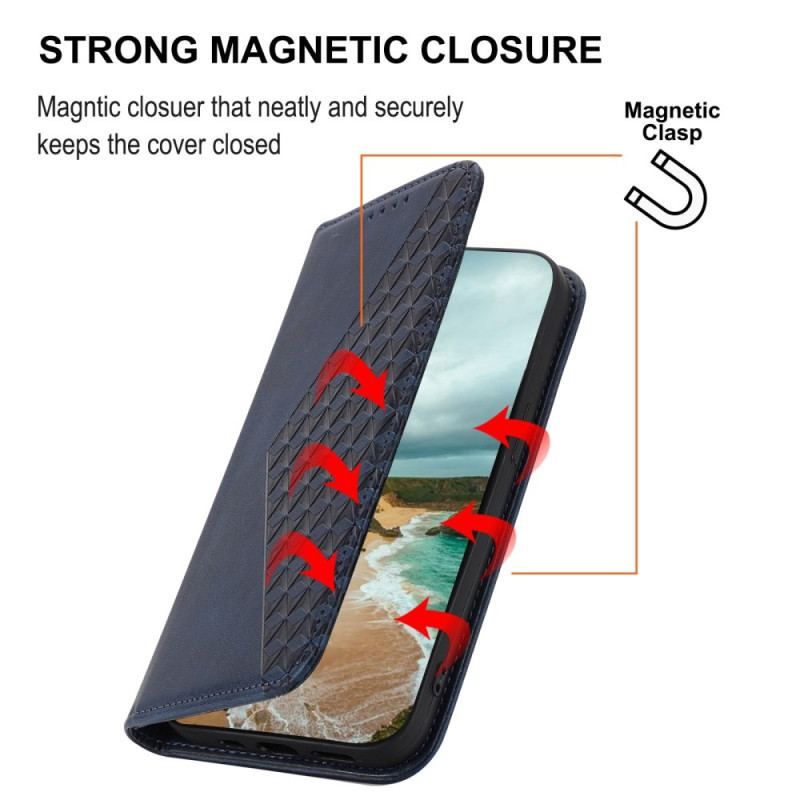 Flip Cover Samsung Galaxy S23 Plus 5G Motif 3D à Lanière