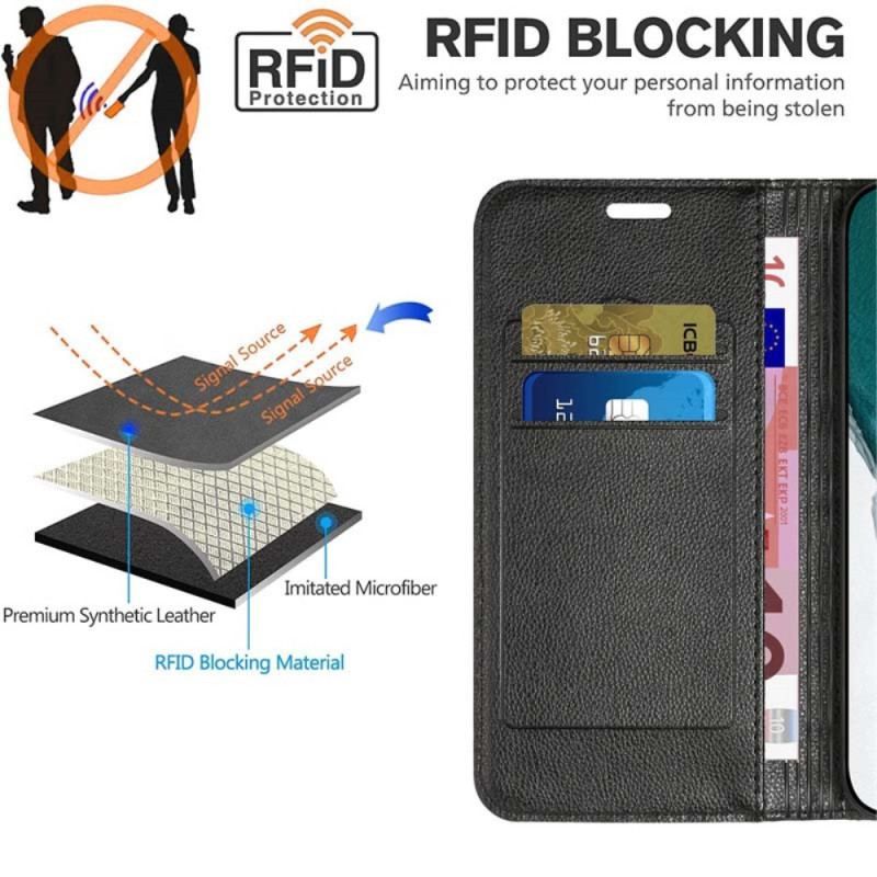 Flip Cover Samsung Galaxy S23 Ultra 5G Losanges RFID