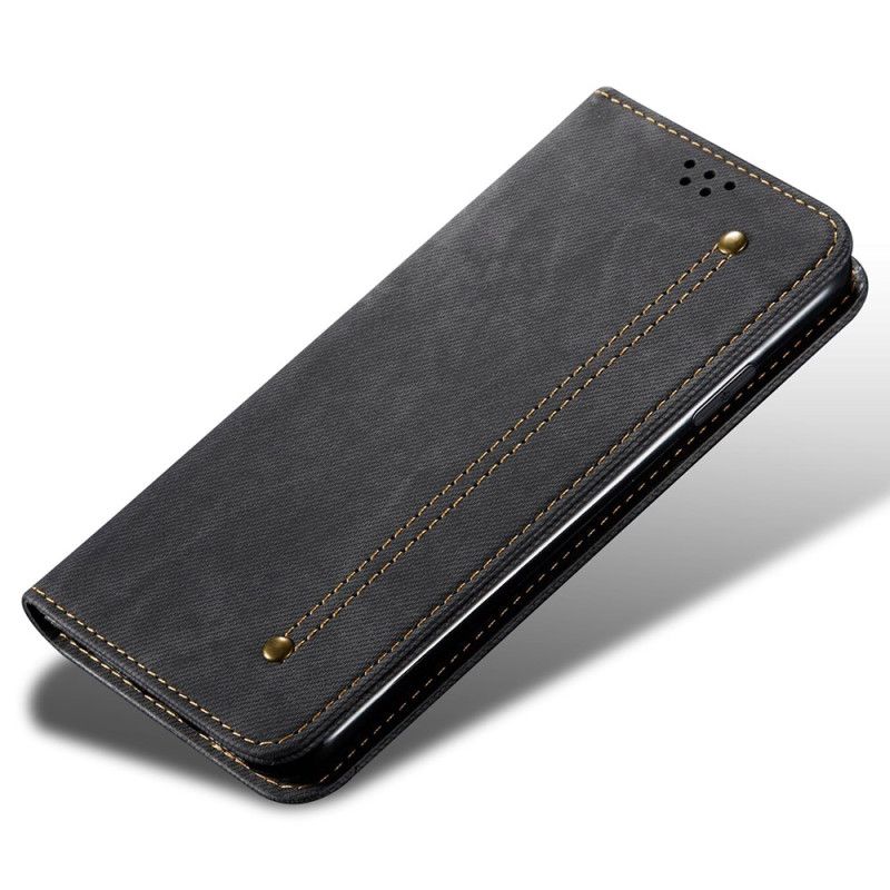 Flip Cover Samsung Galaxy S24 Ultra 5G Tissu Jeans