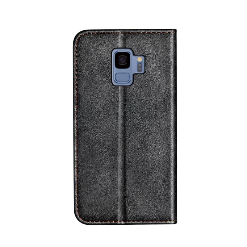 Flip Cover Samsung Galaxy S9 Bicolore Effet Cuir