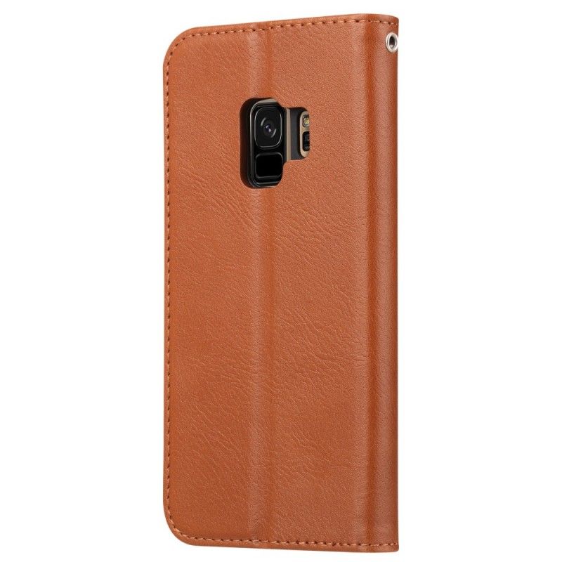 Flip Cover Samsung Galaxy S9 Simili Cuir Porte-cartes