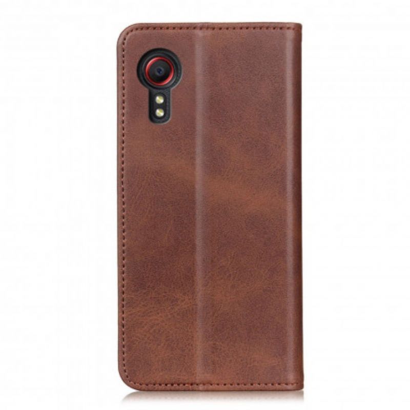 Flip Cover Samsung Galaxy XCover 5 Cuir Fendu