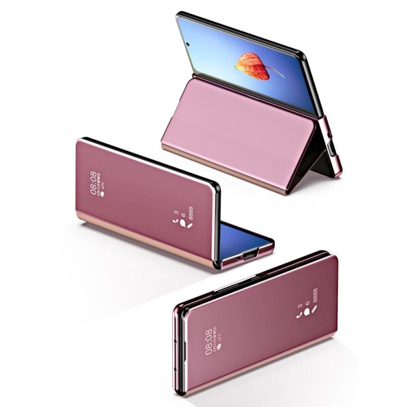 Flip Cover Samsung Galaxy Z Fold 4 Miroir et Transparence