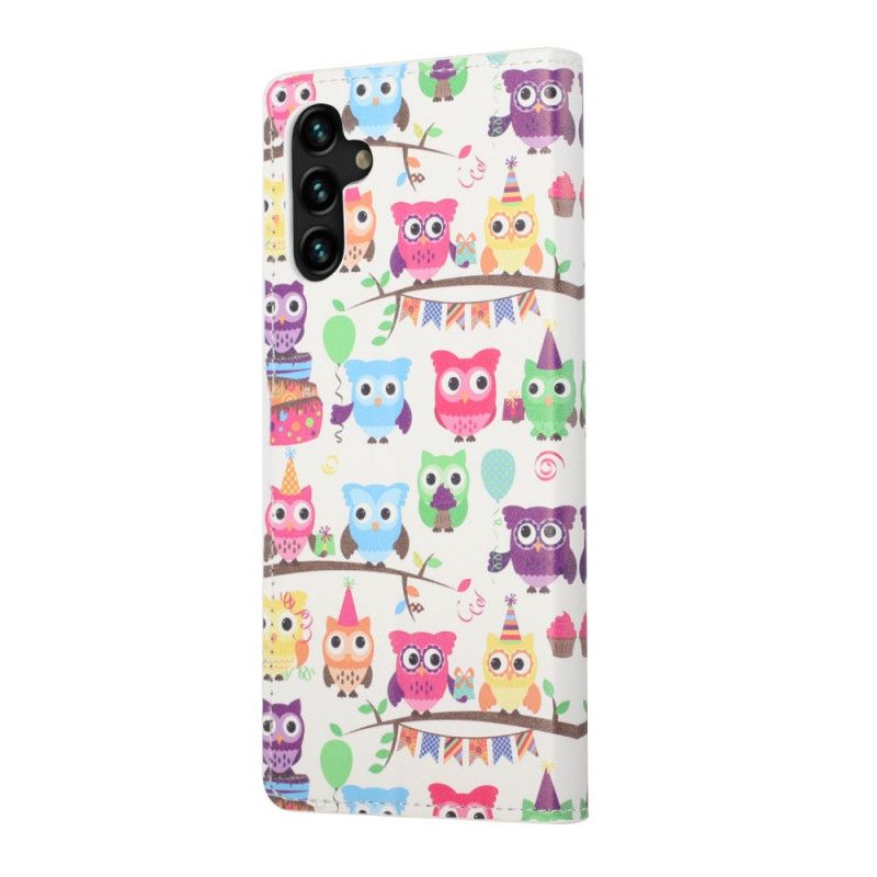 Housse Pour Samsung Galaxy A13 5G Multiples Hiboux