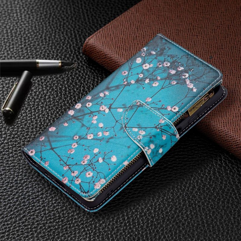 Housse Pour Samsung Galaxy A13 5G Poche Zippée Arbre