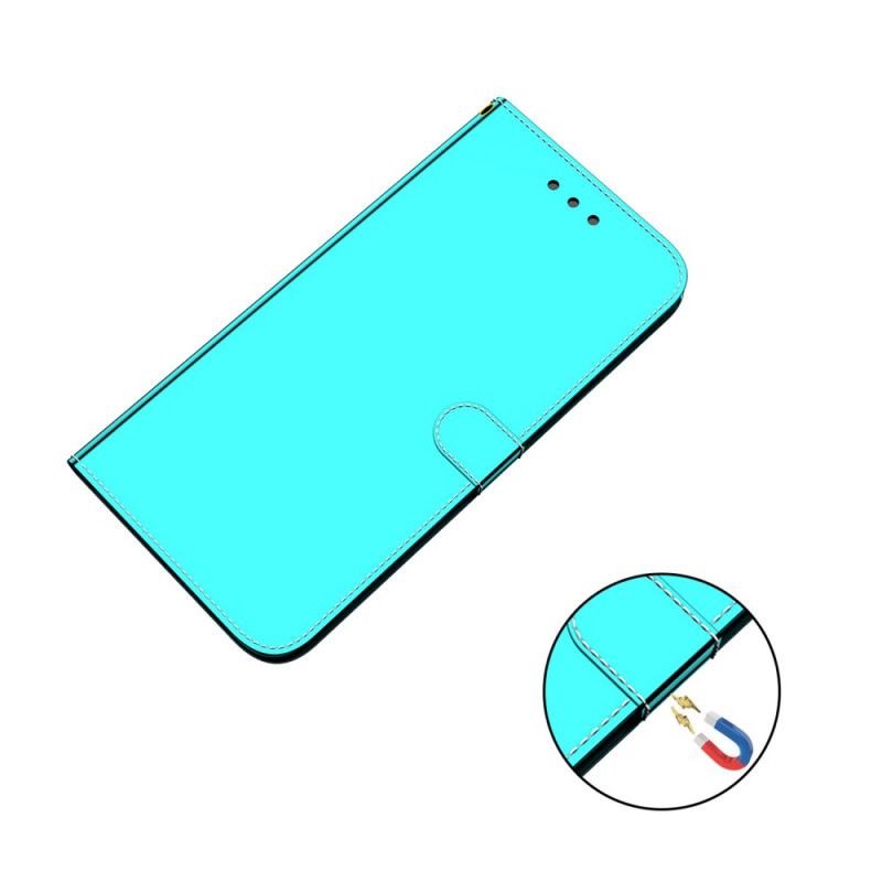 Housse Pour Samsung Galaxy A13 5G Simili Cuir Couverture Miroir