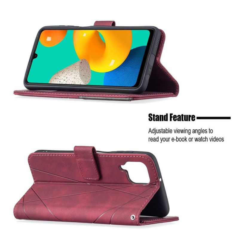 Housse Pour Samsung Galaxy M32 Triangles Binfen Color