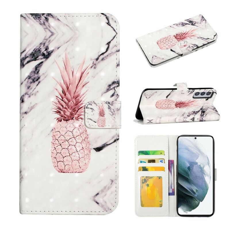 Housse Pour Samsung Galaxy S21 FE Light Spot Ananas