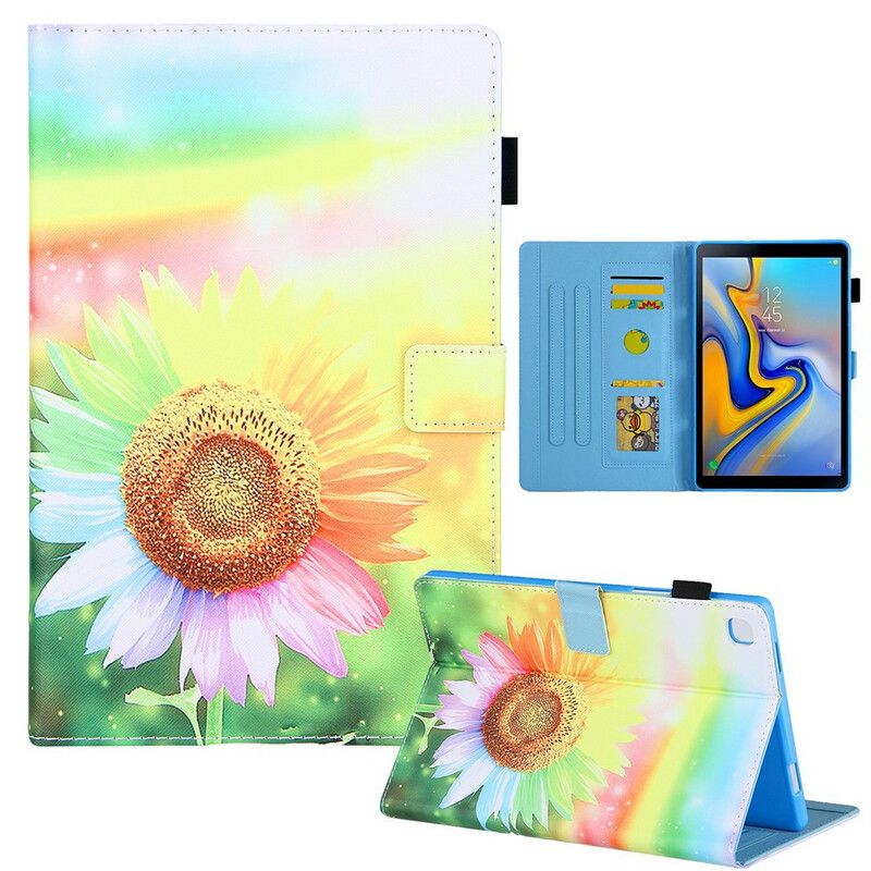 Housse Pour Samsung Galaxy Tab A7 Lite Fleurs Au Soleil