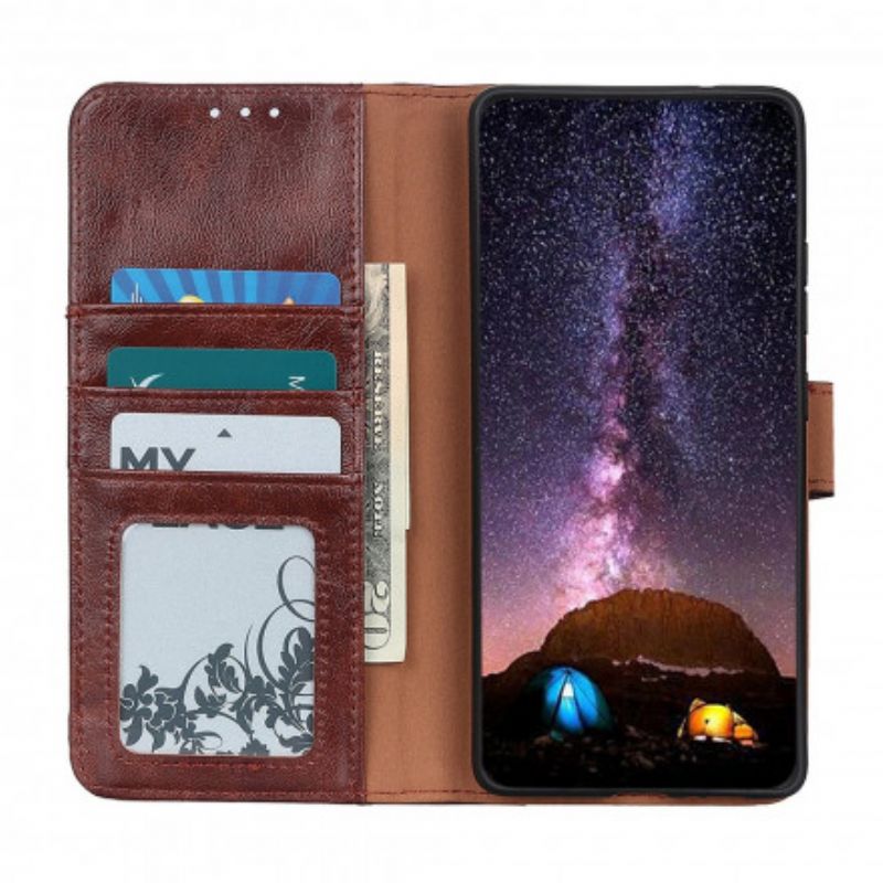 Housse Pour Samsung Galaxy XCover 5 Cuir Fendu Verni