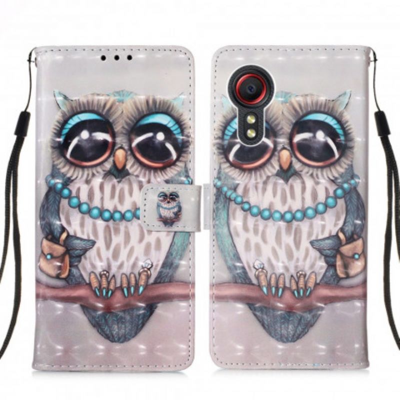 Housse Pour Samsung Galaxy XCover 5 Miss Hibou