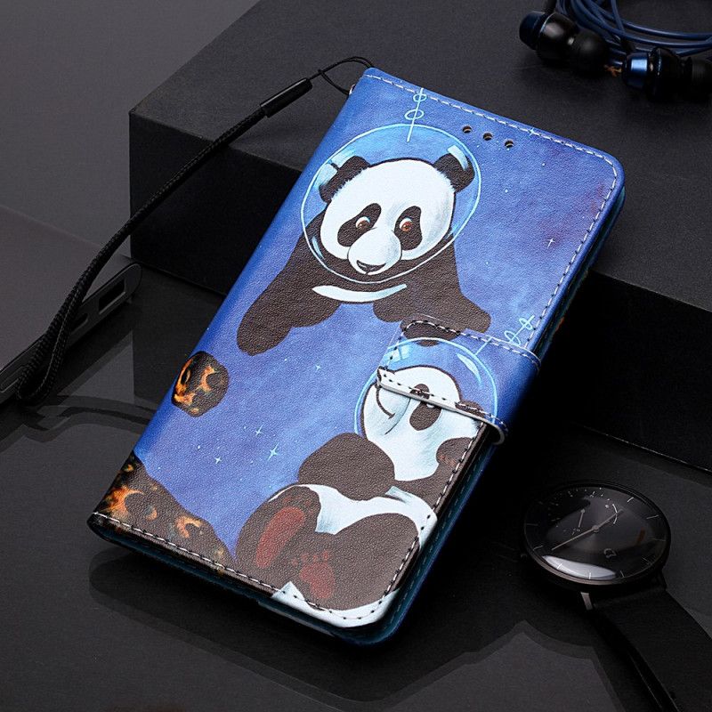 Housse Samsung Galaxy A10e Panda Cosmonautes