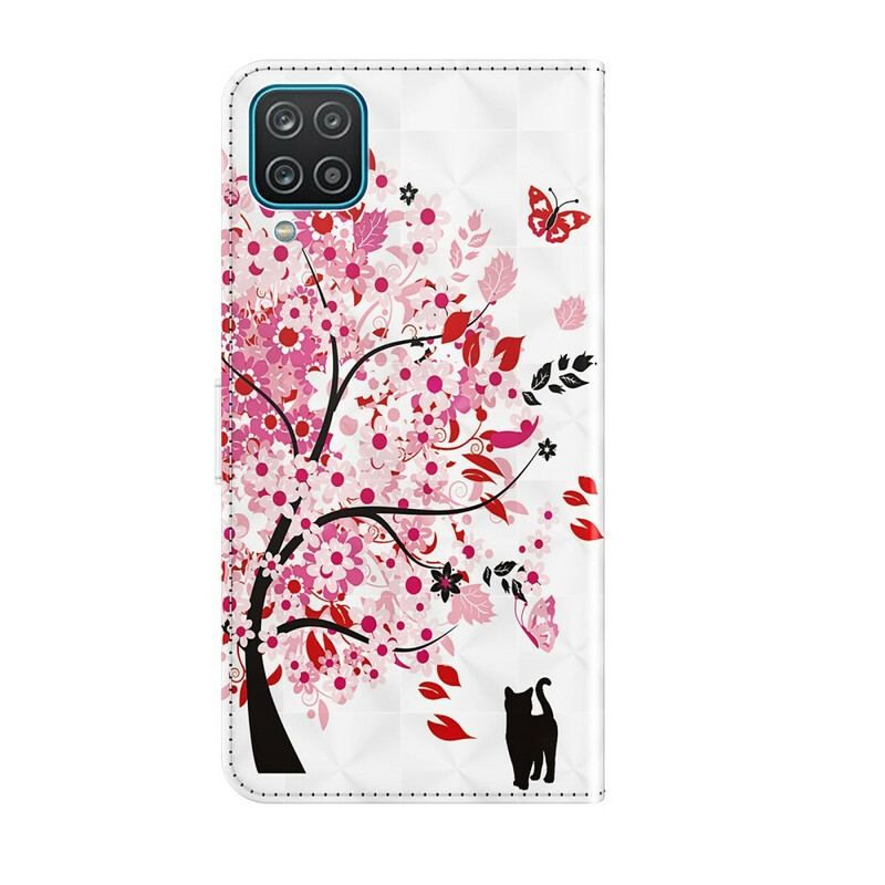 Housse Samsung Galaxy A12 / M12 Arbre Rose