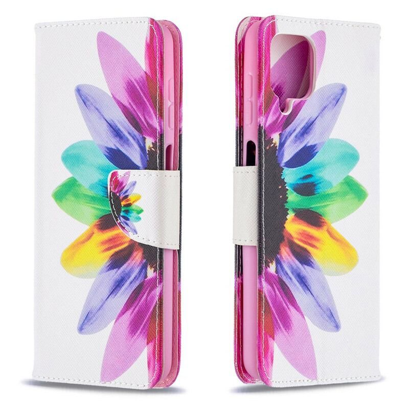 Housse Samsung Galaxy A12 / M12 Fleur Aquarelle