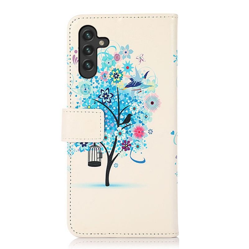 Housse Samsung Galaxy A13 5G / A04s Arbre Fleuri