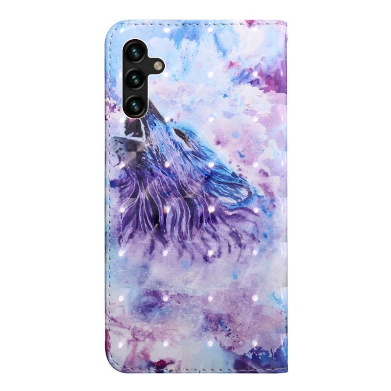 Housse Samsung Galaxy A13 5G Loup Aquarelle