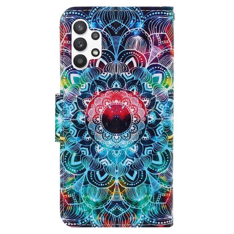 Housse Samsung Galaxy A13 Flashy Mandala à Lanière