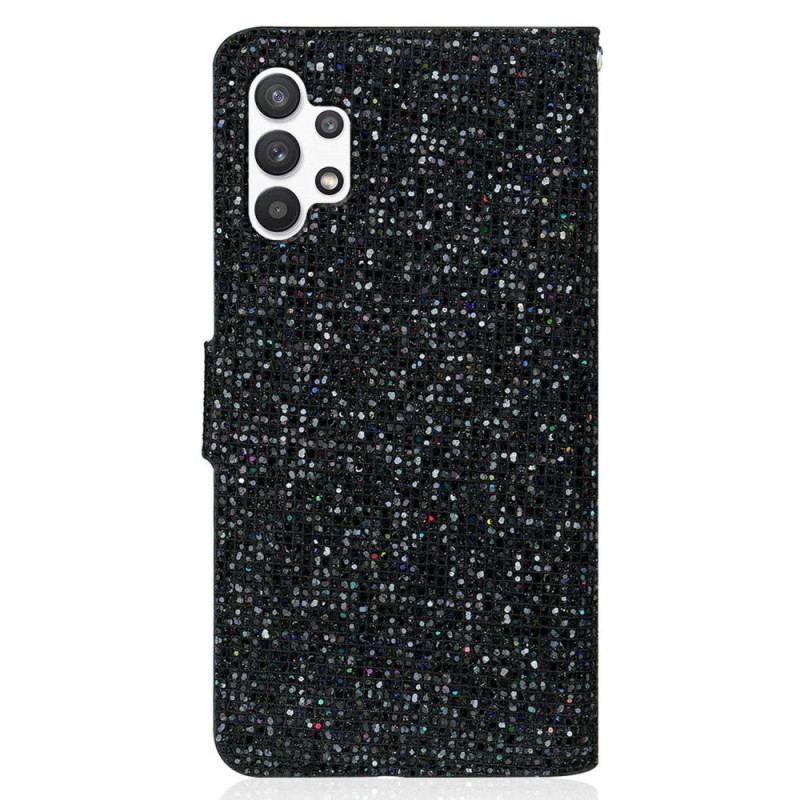 Housse Samsung Galaxy A13 Paillettes à Lanière