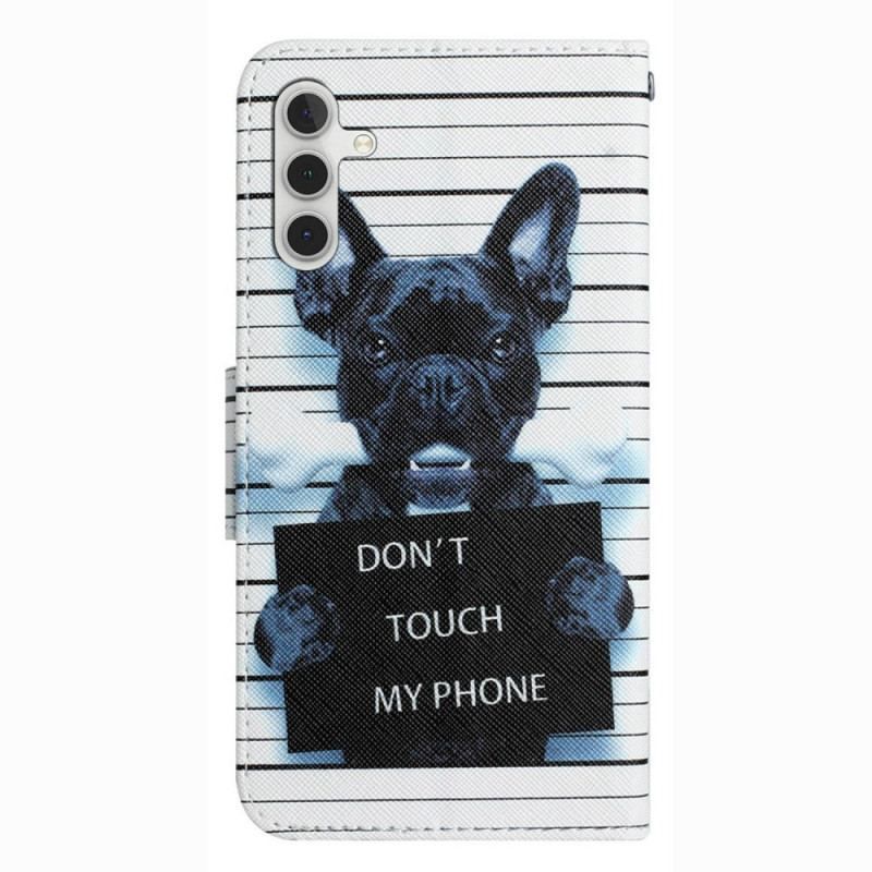 Housse Samsung Galaxy A14 5G / A14 Dog Don't Touch à Lanière