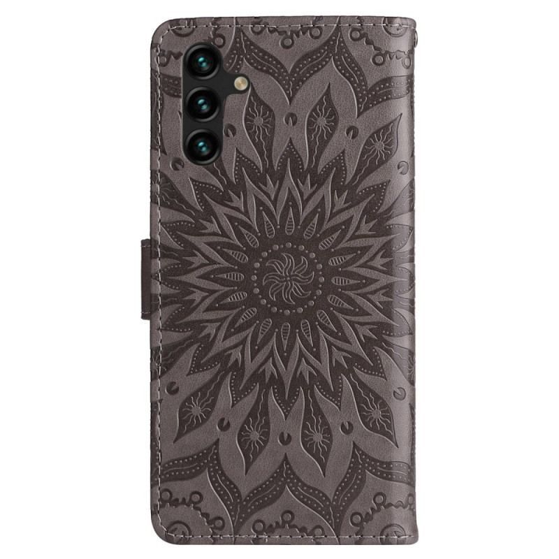 Housse Samsung Galaxy A14 5G / A14 Mandala Soleil avec Lanière