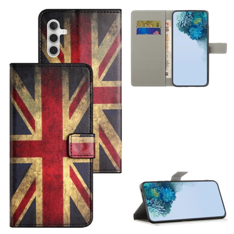 Housse Samsung Galaxy A15 5G Drapeau Anglais Vintage