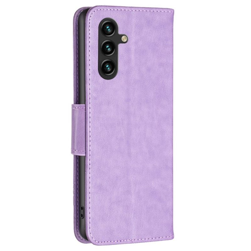 Housse Samsung Galaxy A15 Motif Papillons à Lanière