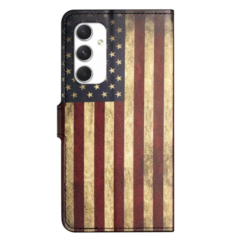 Housse Samsung Galaxy A16 4G / 5G Drapeau Américain Vintage