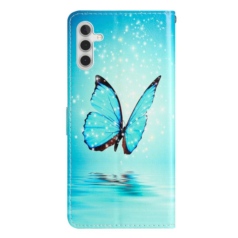 Housse Samsung Galaxy A16 4G / 5G Papillon Bleu