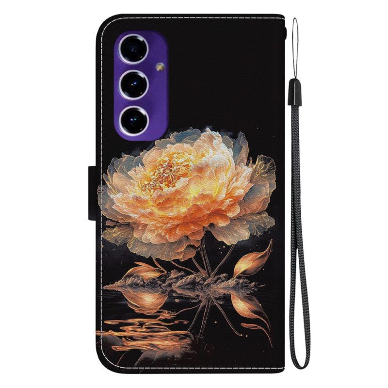 Housse Samsung Galaxy A16 4G / 5G Pivoine dorée