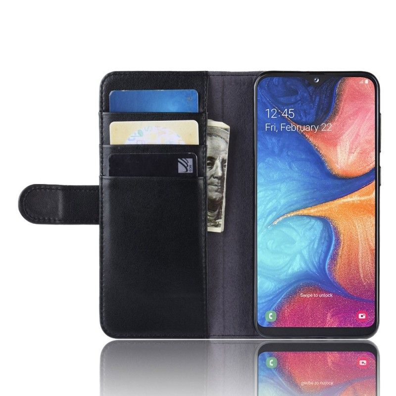 Housse Samsung Galaxy A20e Cuir Fendu