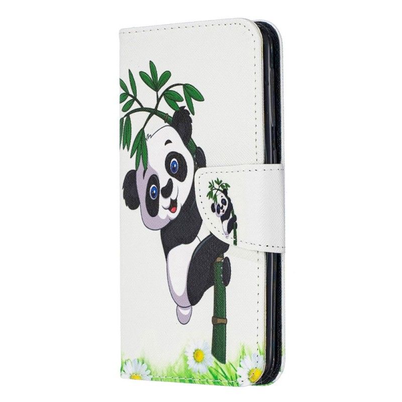 Housse Samsung Galaxy A20e Panda Sur Le Bambou