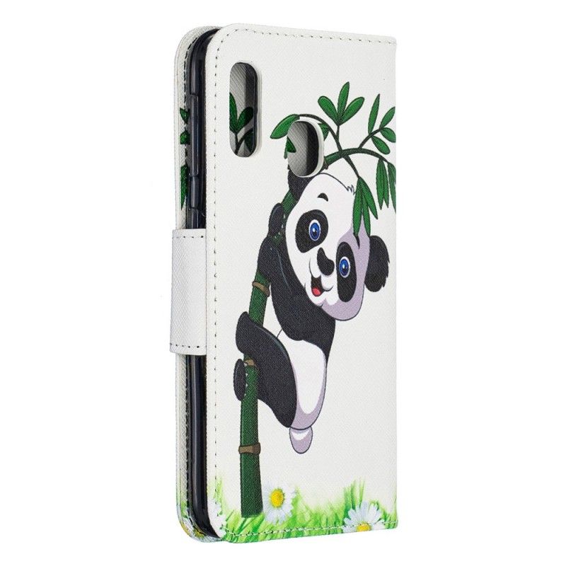 Housse Samsung Galaxy A20e Panda Sur Le Bambou