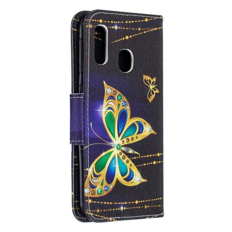 Housse Samsung Galaxy A20e Papillon Magique