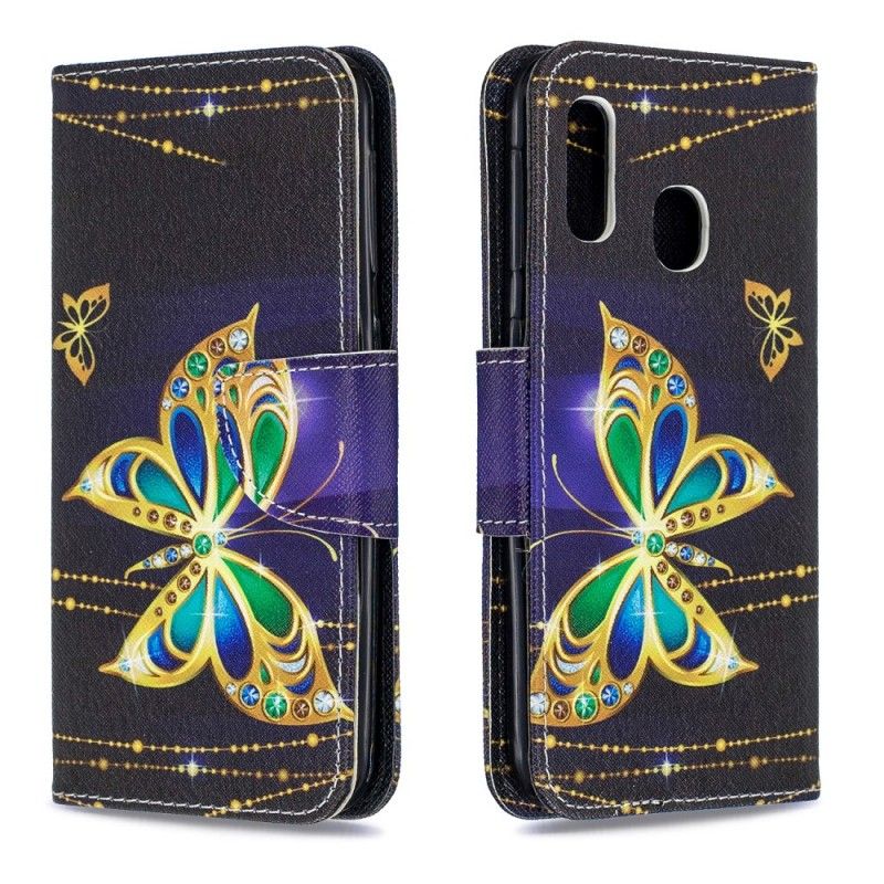 Housse Samsung Galaxy A20e Papillon Magique