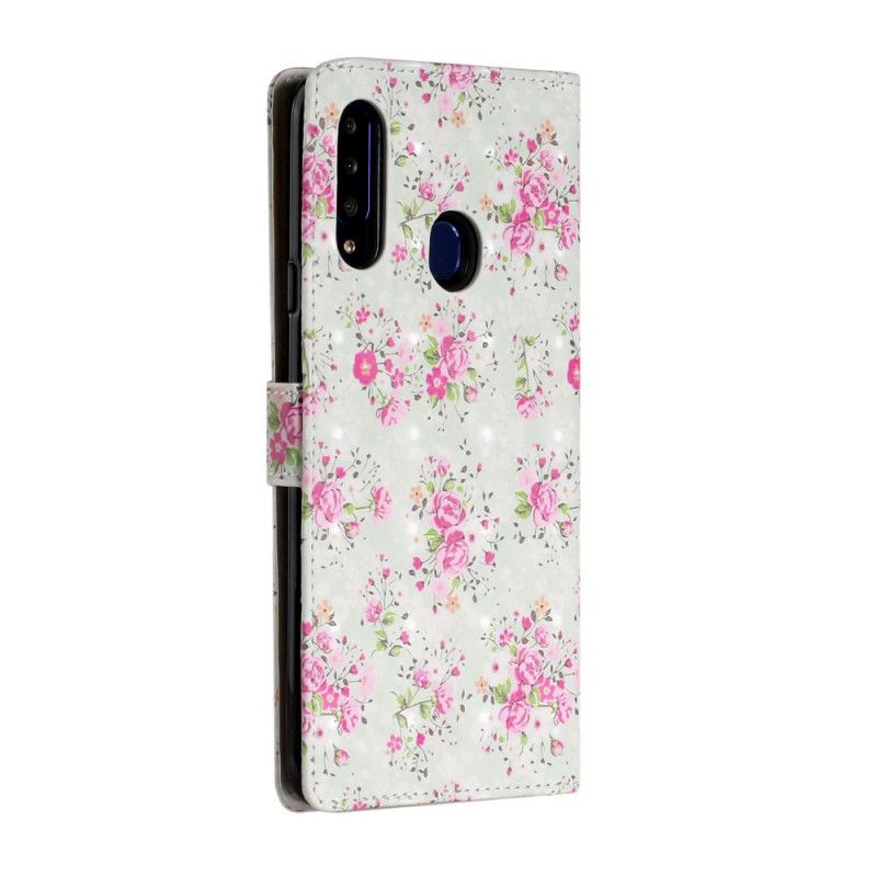 Housse Samsung Galaxy A20s Fleurs En Folie