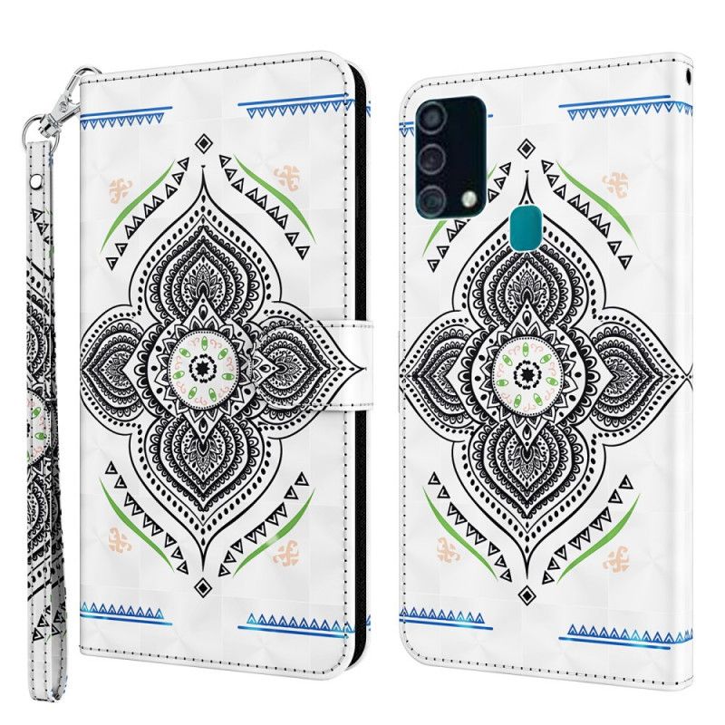 Housse Samsung Galaxy A32 5g Light Spots Mandala Avec Lanière