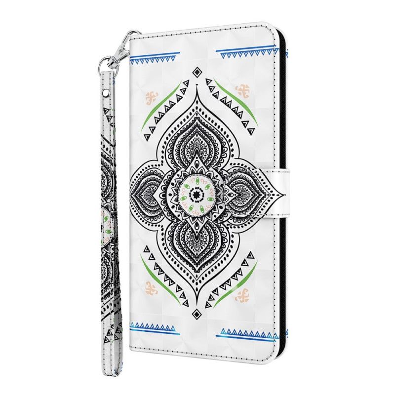 Housse Samsung Galaxy A32 5g Light Spots Mandala Avec Lanière