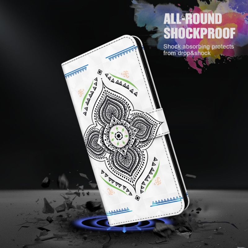 Housse Samsung Galaxy A32 5g Light Spots Mandala Avec Lanière