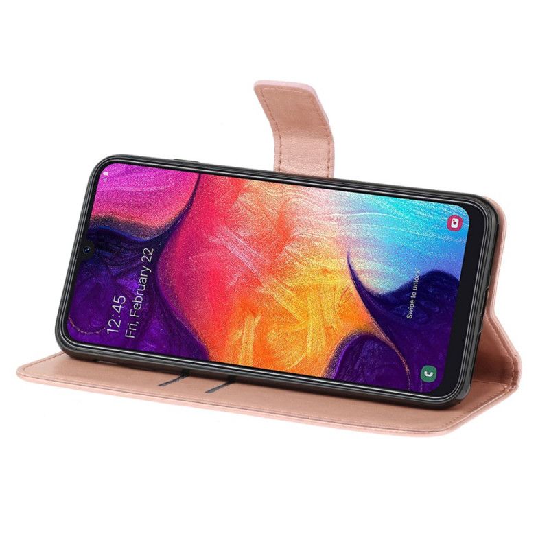 Housse Samsung Galaxy A41 Empreinte Floralie À Lanière