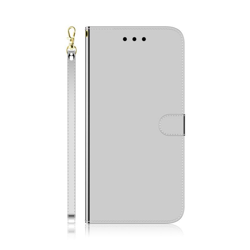 Housse Samsung Galaxy A41 Simili Cuir Couverture Miroir