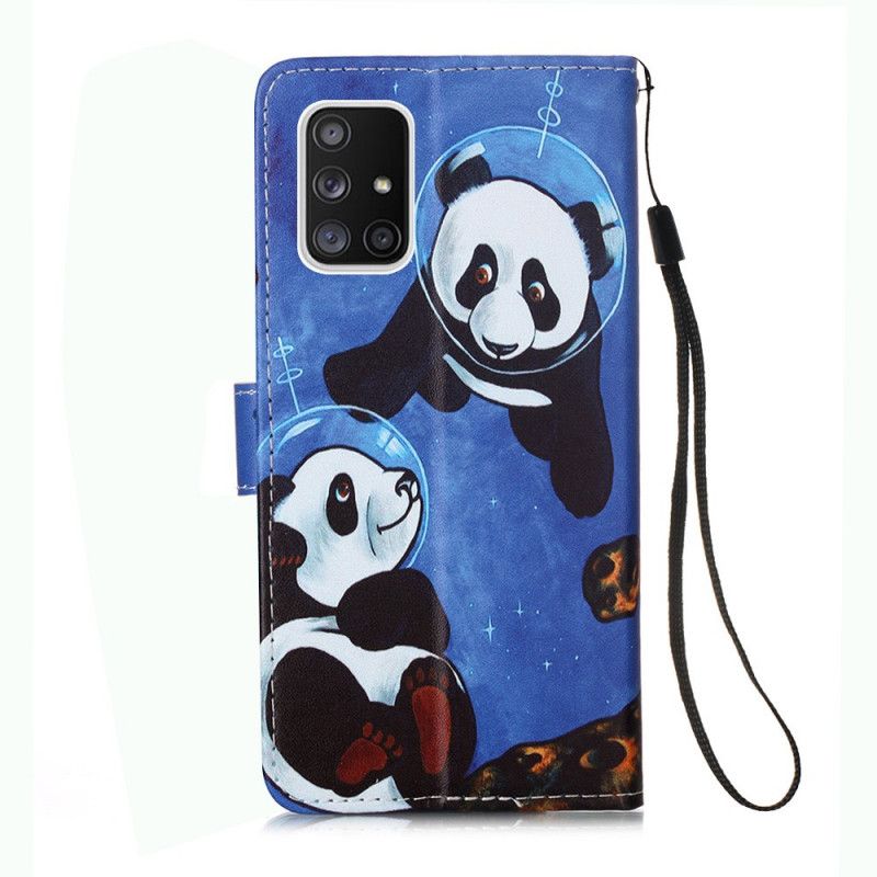 Housse Samsung Galaxy A51 5g Panda Cosmonautes