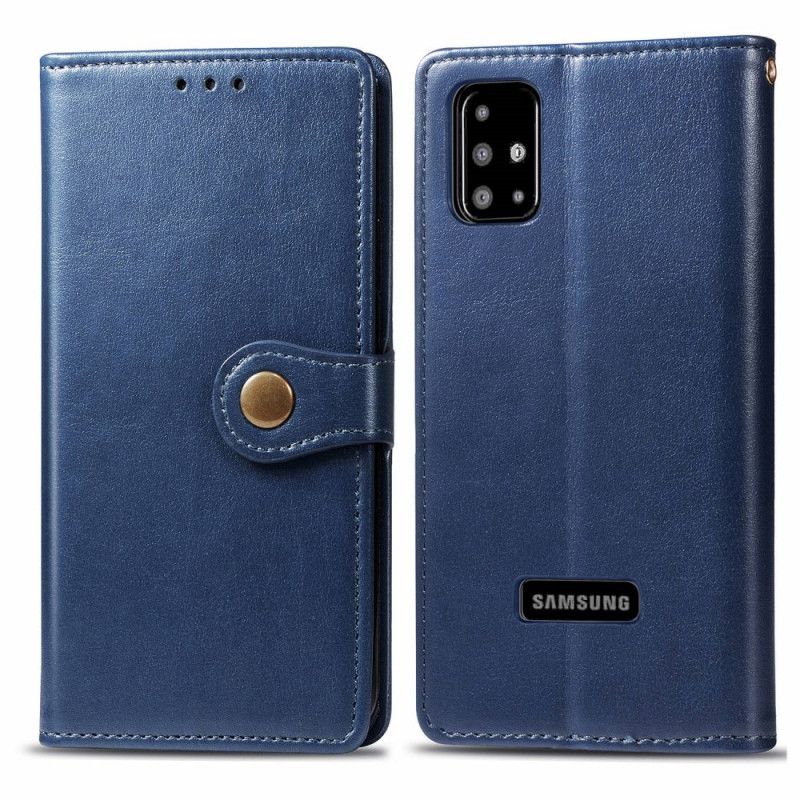 Housse Samsung Galaxy A51 Simili Cuir Et Fermoir Vintage