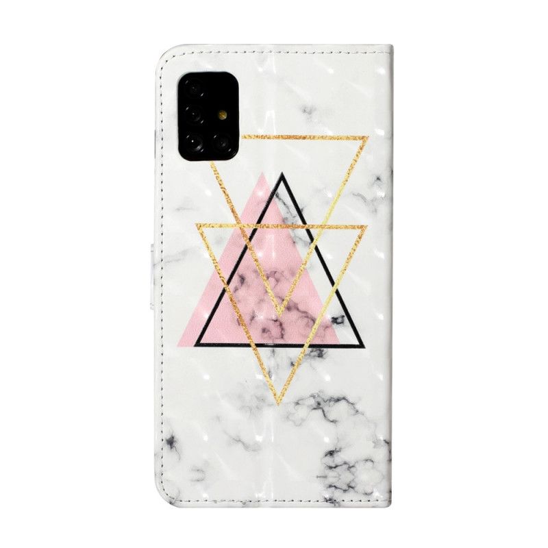 Housse Samsung Galaxy A51 Triangle En Paillettes