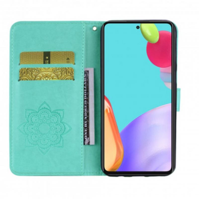 Housse Samsung Galaxy A52 4G / A52 5G / A52s 5G Hibou Mandala et Breloque