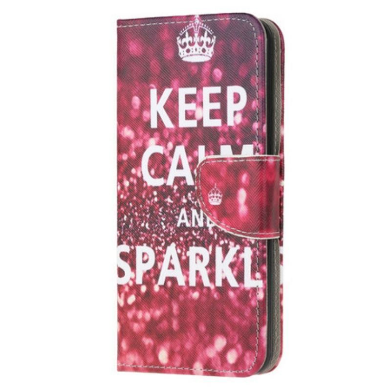 Housse Samsung Galaxy A52 4G / A52 5G / A52s 5G Keep Calm and Sparkle