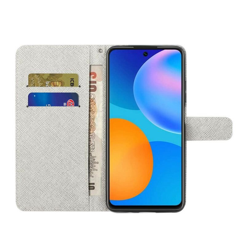 Housse Samsung Galaxy A52 4G / A52 5G / A52s 5G Papillons Diamants à Lanière