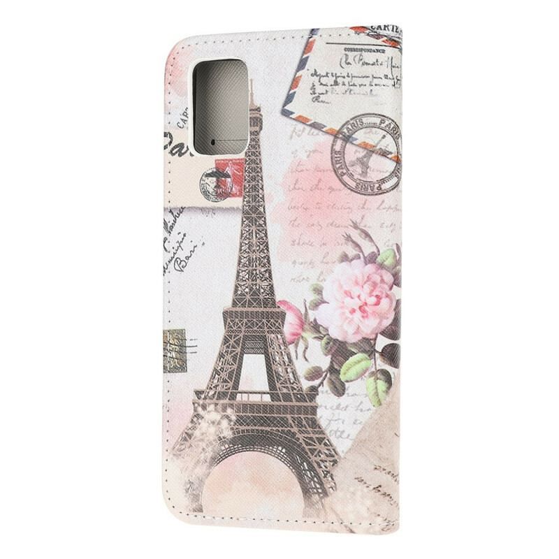 Housse Samsung Galaxy A52 4G / A52 5G / A52s 5G Tour Eiffel Rétro