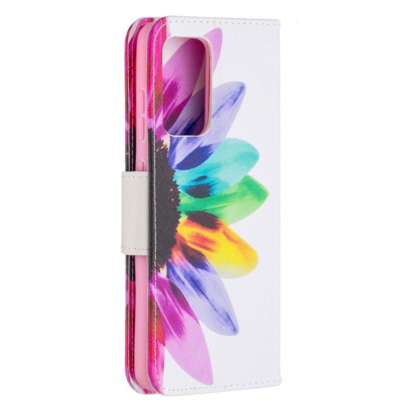 Étui Housse Samsung Galaxy A52 4g / A52 5g Fleur Aquarelle